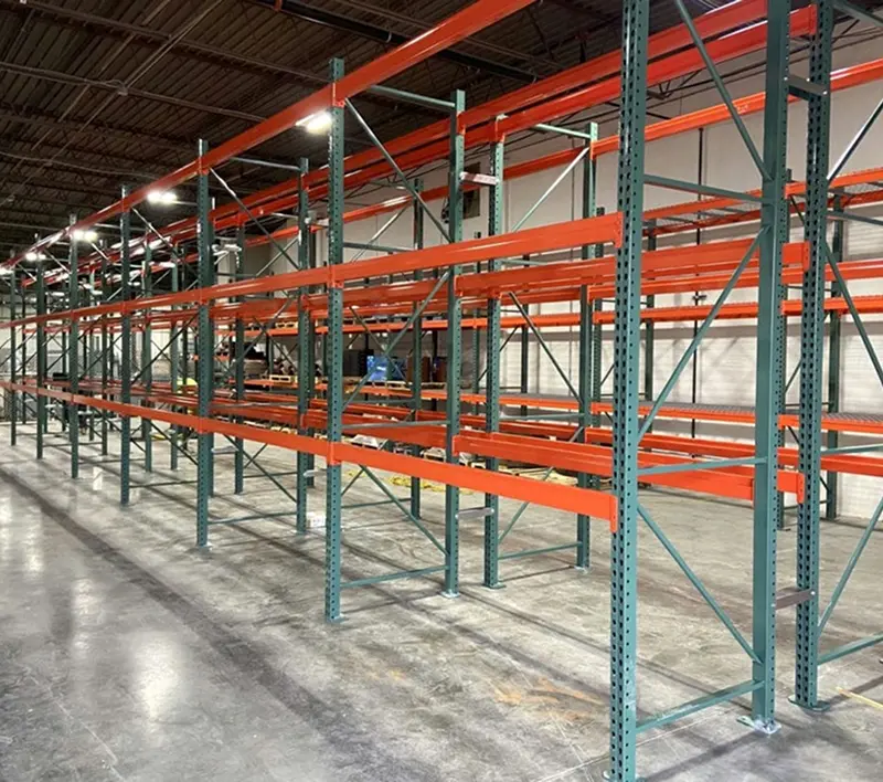 A spacious warehouse filled